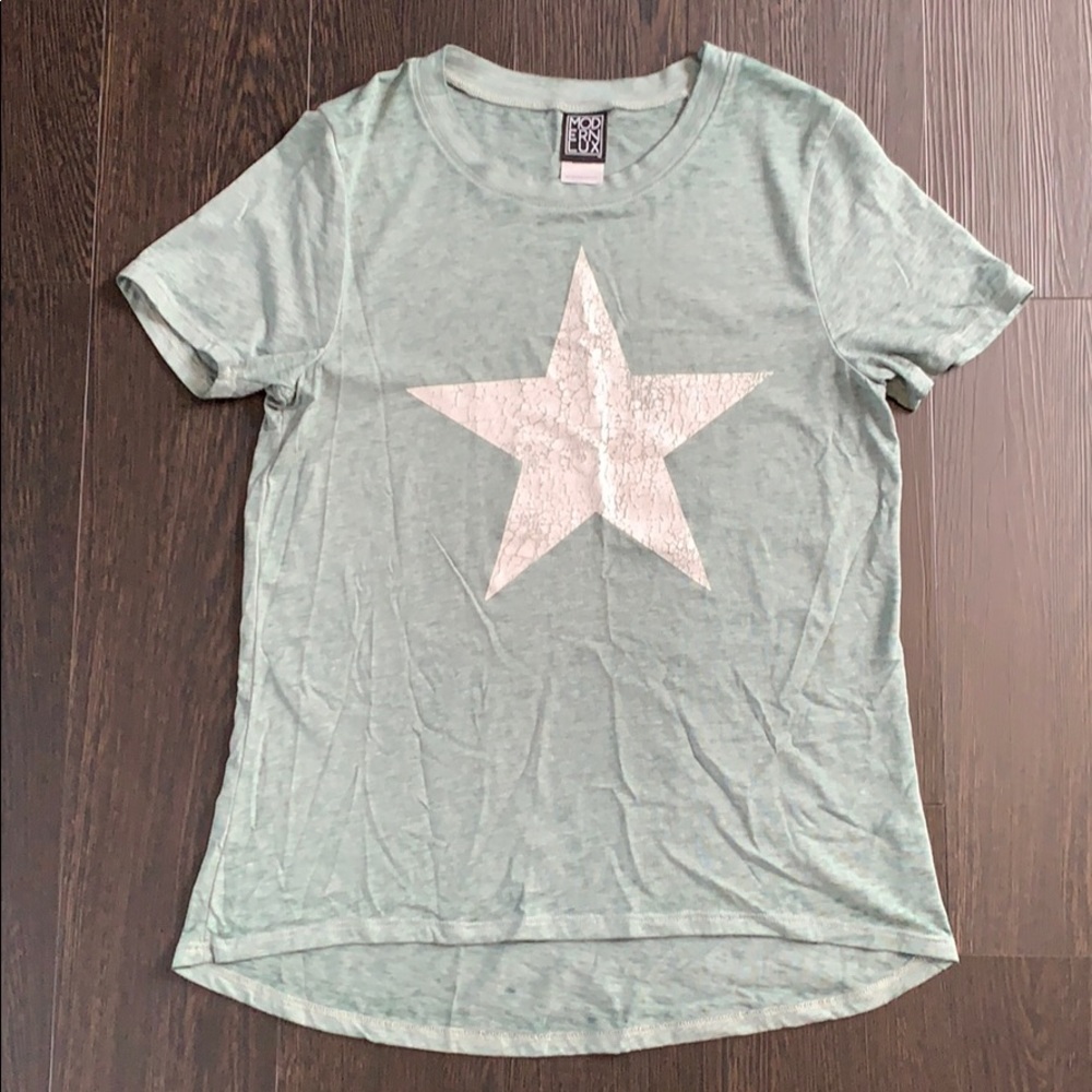 NEW Acid Wash Star Tee (L)